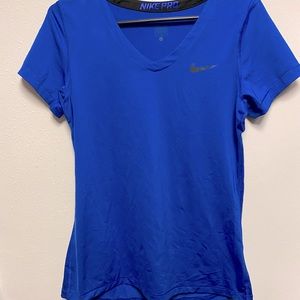 Royal Blue Nike Pro Work Out Top